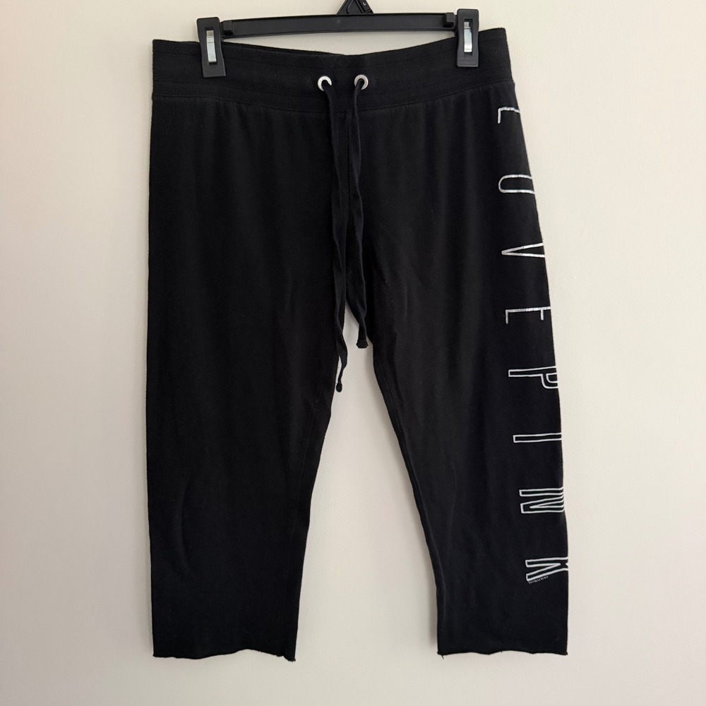 VS PINK Y2K Capri Lightweight Lounge Pants Cotton Poly Size S